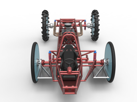 Swamp buggy Base Scale 1 to 25 3D 打印模型