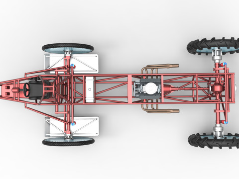 Swamp buggy Base Scale 1 to 25 3D 打印模型