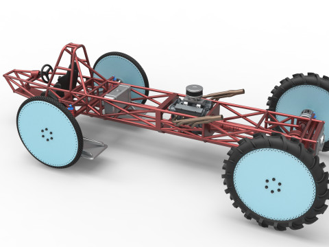 Swamp buggy Base Scale 1 to 25 3D 打印模型