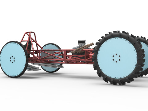 Swamp buggy Base Scale 1 to 25 3D 打印模型