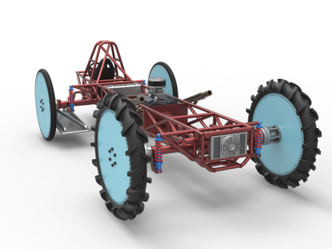 Swamp buggy Base Scale 1 to 25 3D 打印模型