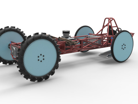 Swamp buggy Base Scale 1 to 25 3D 打印模型