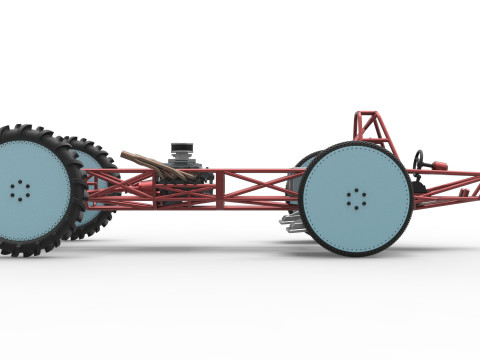 Swamp buggy Base Scale 1 to 25 3D 打印模型