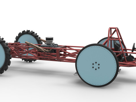 Swamp buggy Base Scale 1 to 25 3D 打印模型