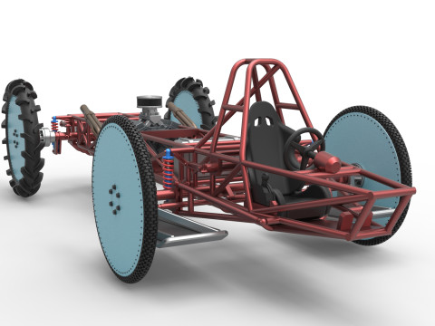Swamp buggy Base Scale 1 to 25 3D 打印模型