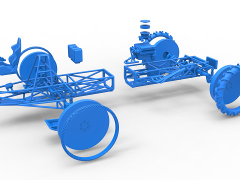 Swamp buggy Base Scale 1 to 25 3D 打印模型