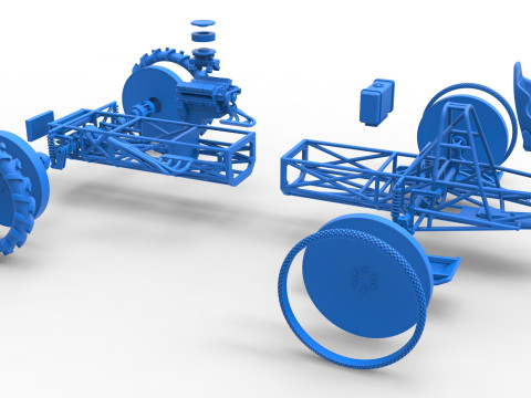 Swamp buggy Base Scale 1 to 25 3D 打印模型
