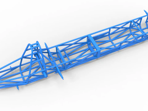 Frame of Swamp buggy Scale 1 to 25 3D Print Model