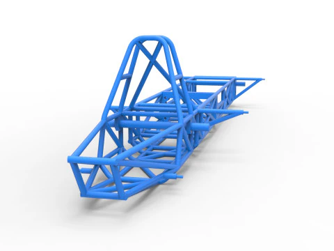 Frame of Swamp buggy Scale 1 to 25 3D Print Model