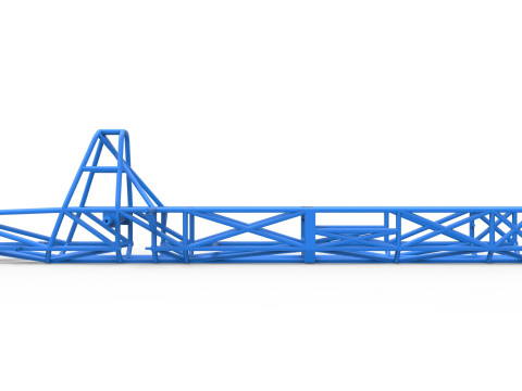Frame of Swamp buggy Scale 1 to 25 Model do druku 3D