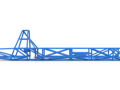 Frame of Swamp buggy Scale 1 to 25 3D Print Model