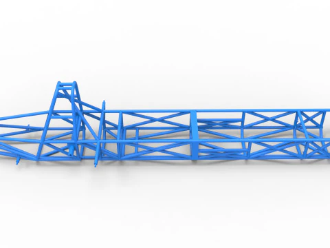 Frame of Swamp buggy Scale 1 to 25 3D Print Model