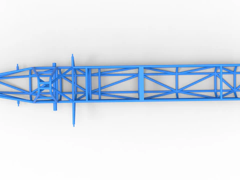 Frame of Swamp buggy Scale 1 to 25 3D Print Model