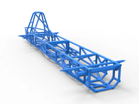 Frame of Swamp buggy Scale 1 to 25 3D Print Model