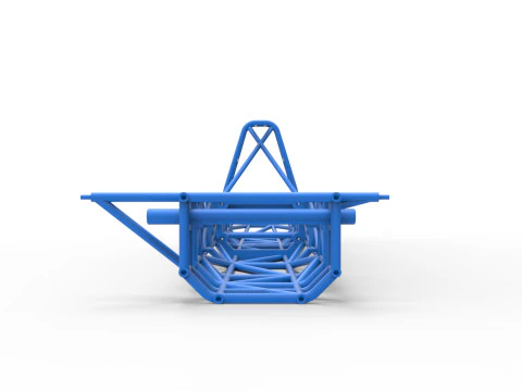 Frame of Swamp buggy Scale 1 to 25 3D Print Model