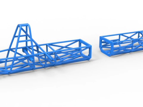Frame of Swamp buggy Scale 1 to 25 3D Print Model
