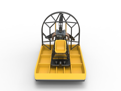 Drag racing Airboat Scale 1 to 25 Model Cetak 3D