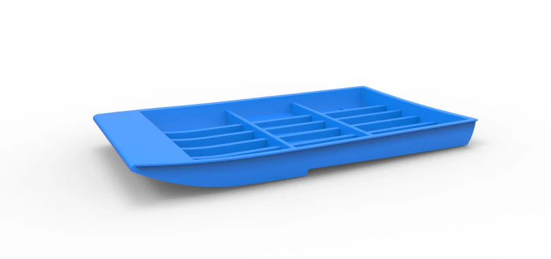 Hull of Drag racing Airboat Scale 1 to 25 3D Print Model .c4d .max .obj .3ds .fbx .stl .blend 