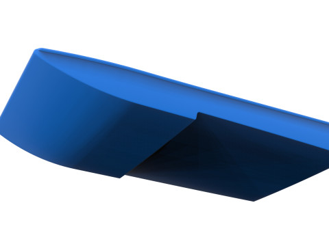 Hull of Drag racing Airboat Scale 1 to 25 3D 프린트 모델