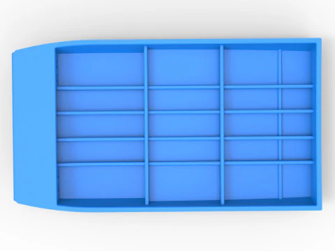 Hull of Drag racing Airboat Scale 1 to 25 3D Print Model