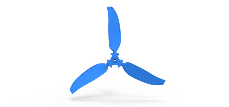 3 Blade Propeller of Drag racing Airboat Scale 1 to 25 3D Print Model .c4d .max .obj .3ds .fbx .stl .blend 