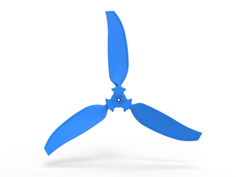 3 Blade Propeller of Drag racing Airboat Scale 1 to 25 3D प्रिंट मॉडल