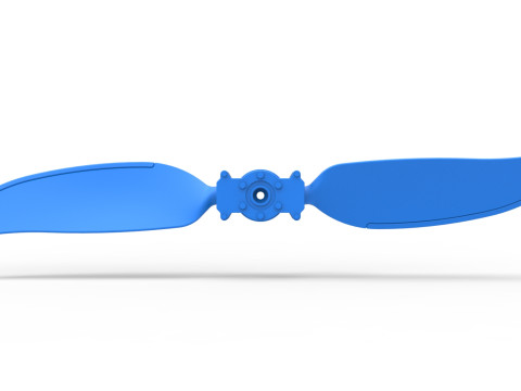 2 Blade Propeller of Drag racing Airboat Scale 1 to 25 Modello di stampa 3D