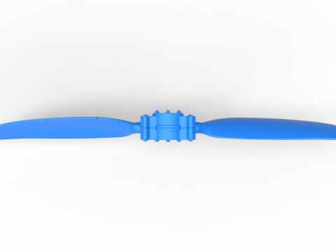 2 Blade Propeller of Drag racing Airboat Scale 1 to 25 3D Print Model