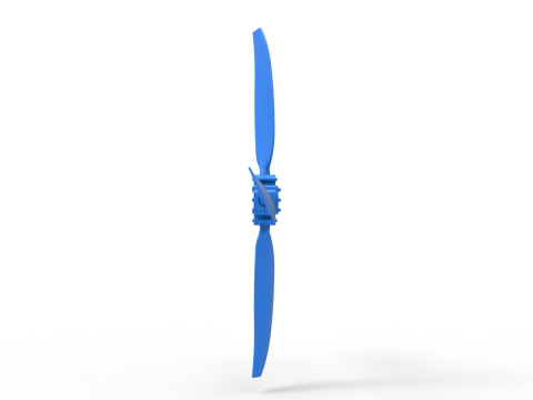 4 Blade Propeller of Drag racing Airboat Scale 1 to 25 3D 打印模型