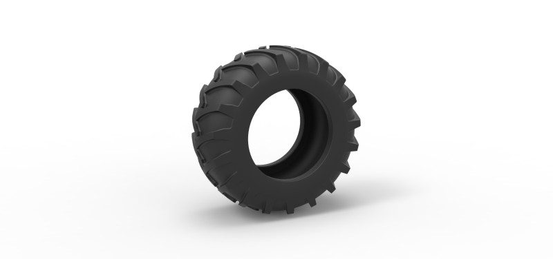 Tire of Vintage Pulling tractor Version 1 Scale 1 to 25 3D Print Model .c4d .max .obj .3ds .fbx .stl .blend 