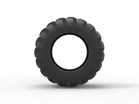 Tire of Vintage Pulling tractor Version 2 Scale 1 to 25 3D Принт Модель