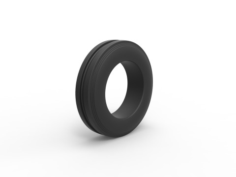 Tractor front tire 3 Scale 1 to 25 3D 打印模型