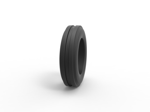 Tractor front tire 3 Scale 1 to 25 3D 打印模型