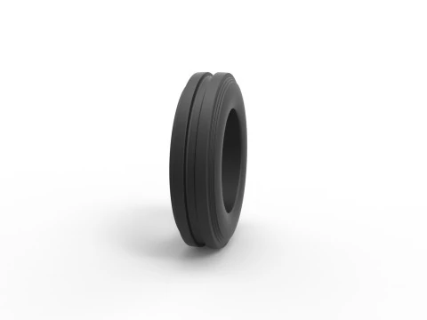 Tractor front tire 3 Scale 1 to 25 3D Print Model
