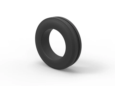 Tractor front tire 3 Scale 1 to 25 3D Print Model