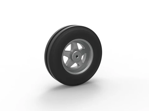 Front tractor wheel Version 2 Scale 1 to 25 3D Print Model
