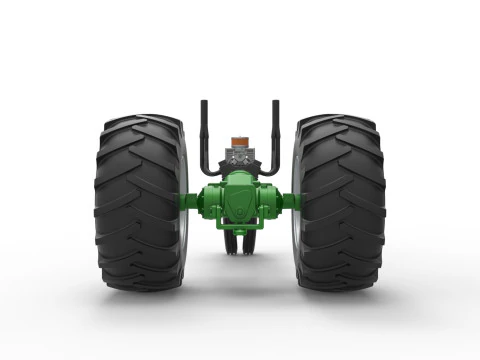 Vintage Small block Pulling tractor Base Version 2 Scale 1 to 25 3D Print Model