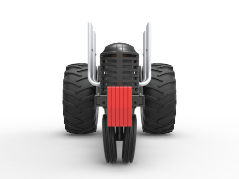 Vintage Small block Pulling tractor Version 3 Scale 1 to 25 3D 프린트 모델