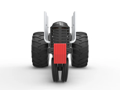Vintage Small block Pulling tractor Version 3 Scale 1 to 25 3D Print Model
