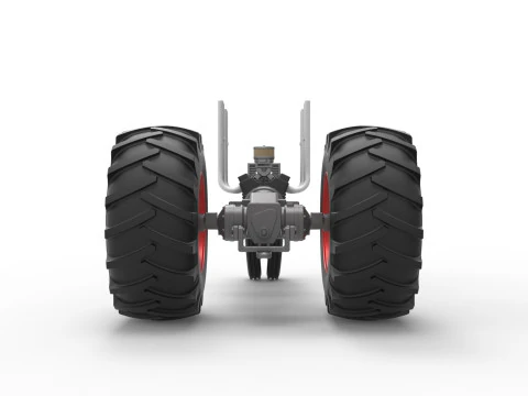 Vintage Small block Pulling tractor Base Version 3 Scale 1 to 25 3D Print Model
