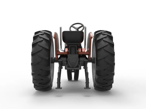 Vintage Small block Pulling tractor Version 4 Scale 1 to 25 3D Print Model