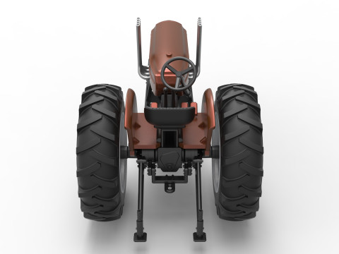 Vintage Small block Pulling tractor Version 4 Scale 1 to 25 3D Print Model