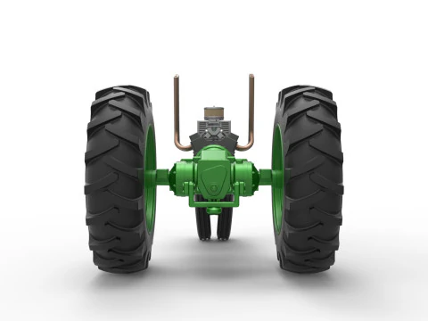 Vintage Small block Pulling tractor Base Version 4 Scale 1 to 25 3D Print Model