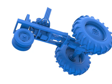 Vintage Small block Pulling tractor Base Version 4 Scale 1 to 25 3D Print Model