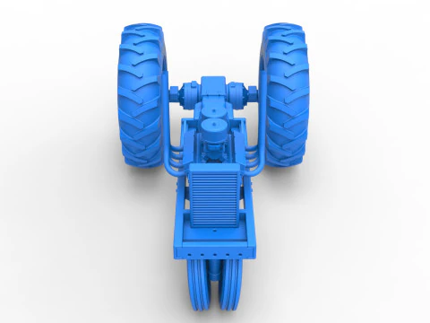 Vintage Small block Pulling tractor Base Version 4 Scale 1 to 25 3D Print Model