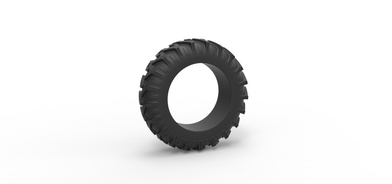 Tractor tire 34 Scale 1 to 25 3D-printmodel .c4d .max .obj .3ds .fbx .stl .blend 