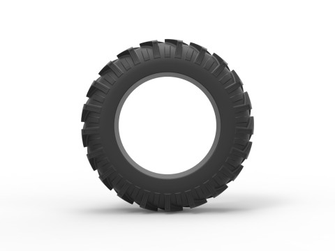 Tractor tire 34 Scale 1 to 25 3D-printmodel