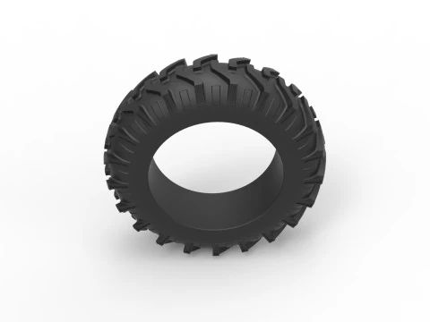 Tractor tire 34 Scale 1 to 25 3D Print Model