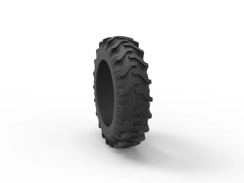Tractor tire 34 Scale 1 to 25 3D Print Model