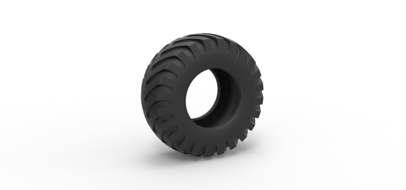 Tractor tire 35 Scale 1 to 25 Modelo de Impressão 3D .c4d .max .obj .3ds .fbx .stl .blend 